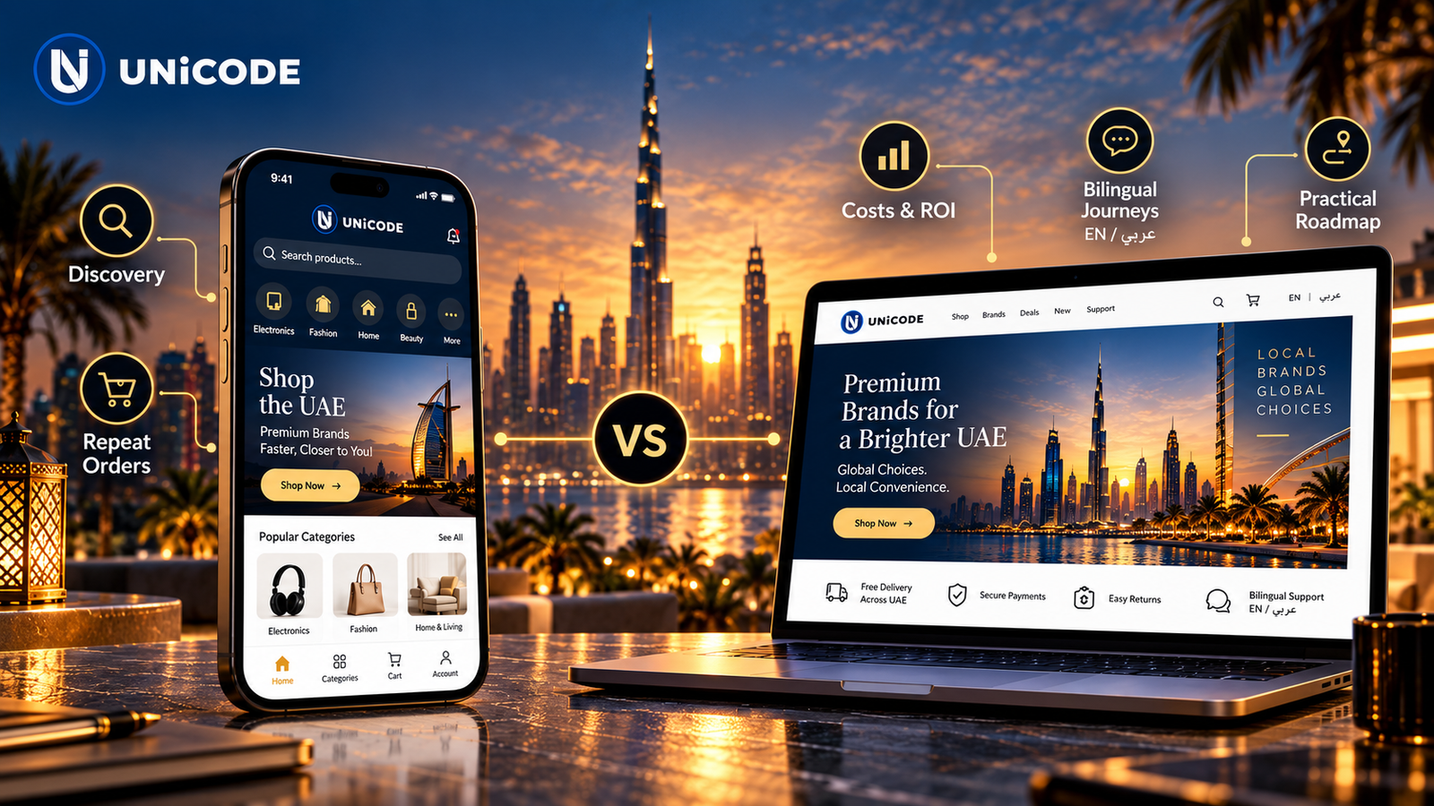 Mobile app vs website for UAE ecommerce decision