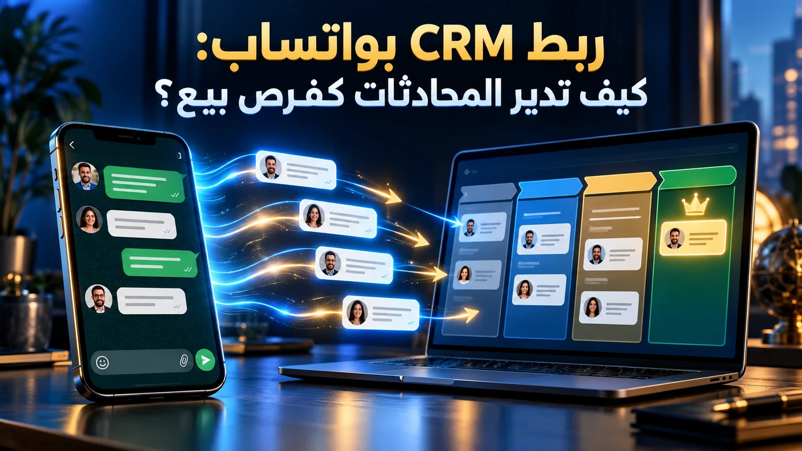ربط واتساب بموقع الشركة