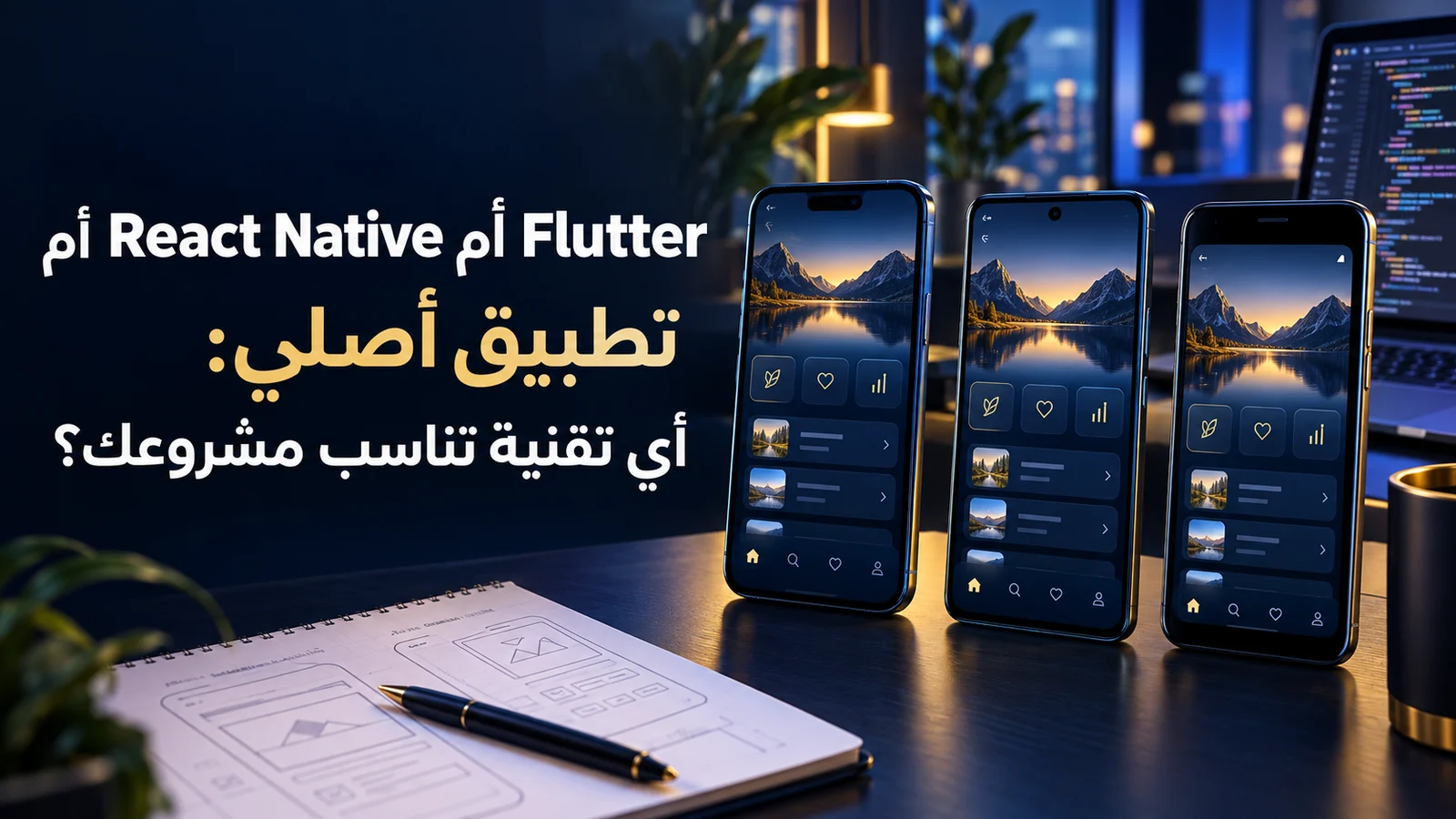 Flutter أم React Native أم تطبيق أصلي: أي تقنية تناسب مشروعك؟