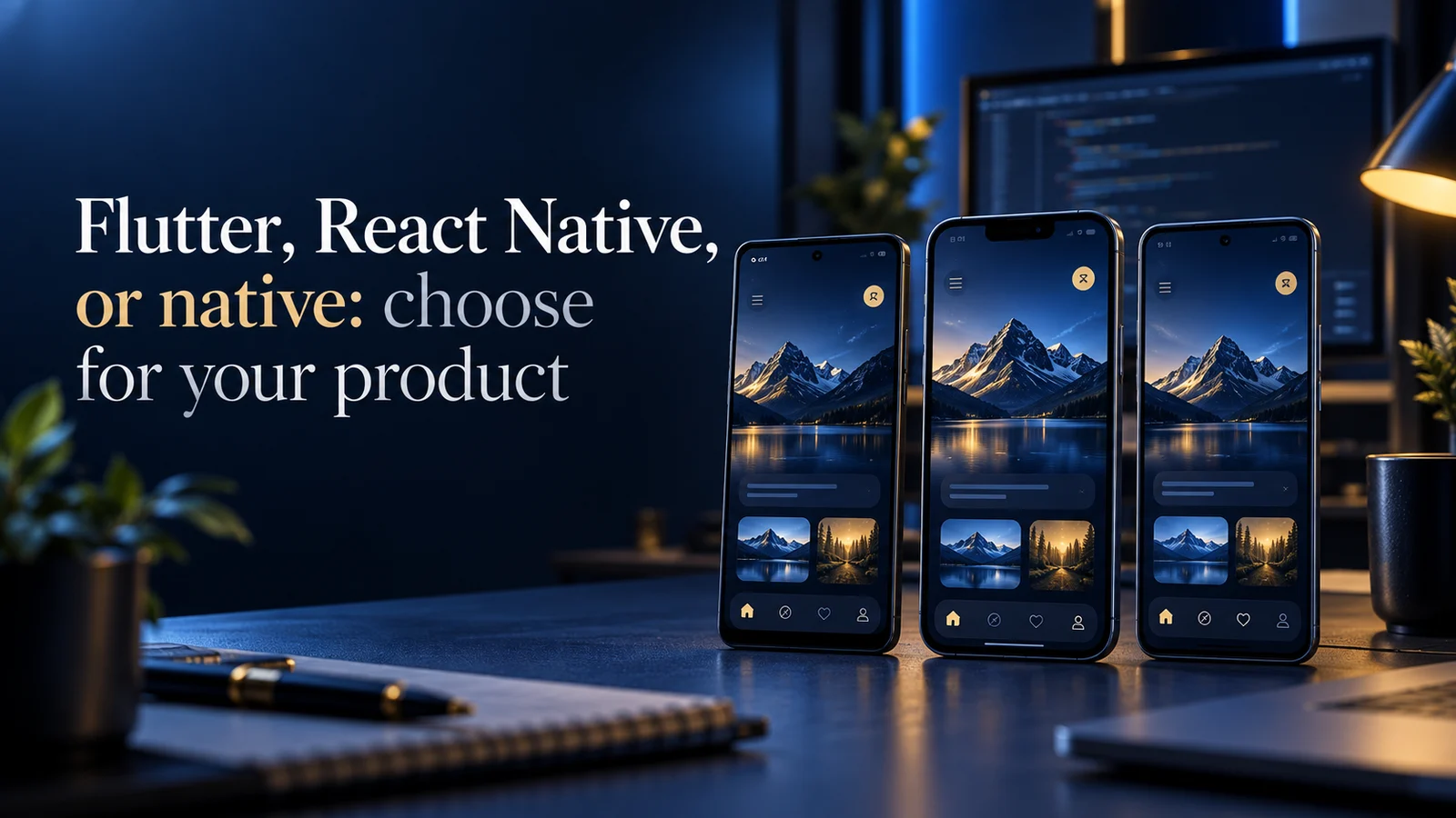 Flutter, React Native, or native: choose for your product