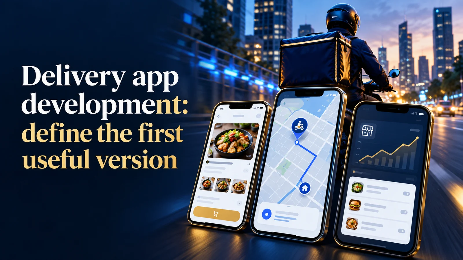 Delivery app development: define the first useful version