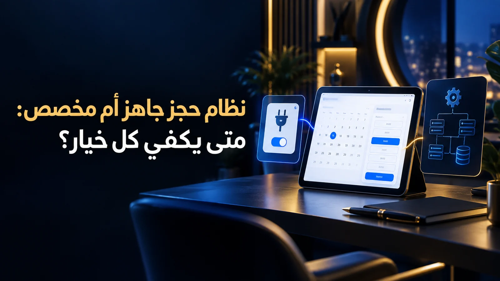 نظام حجز جاهز أم مخصص: متى يكفي كل خيار؟