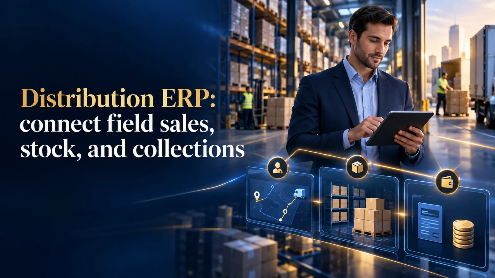 Distribution ERP: connect field sales, stock, and collections