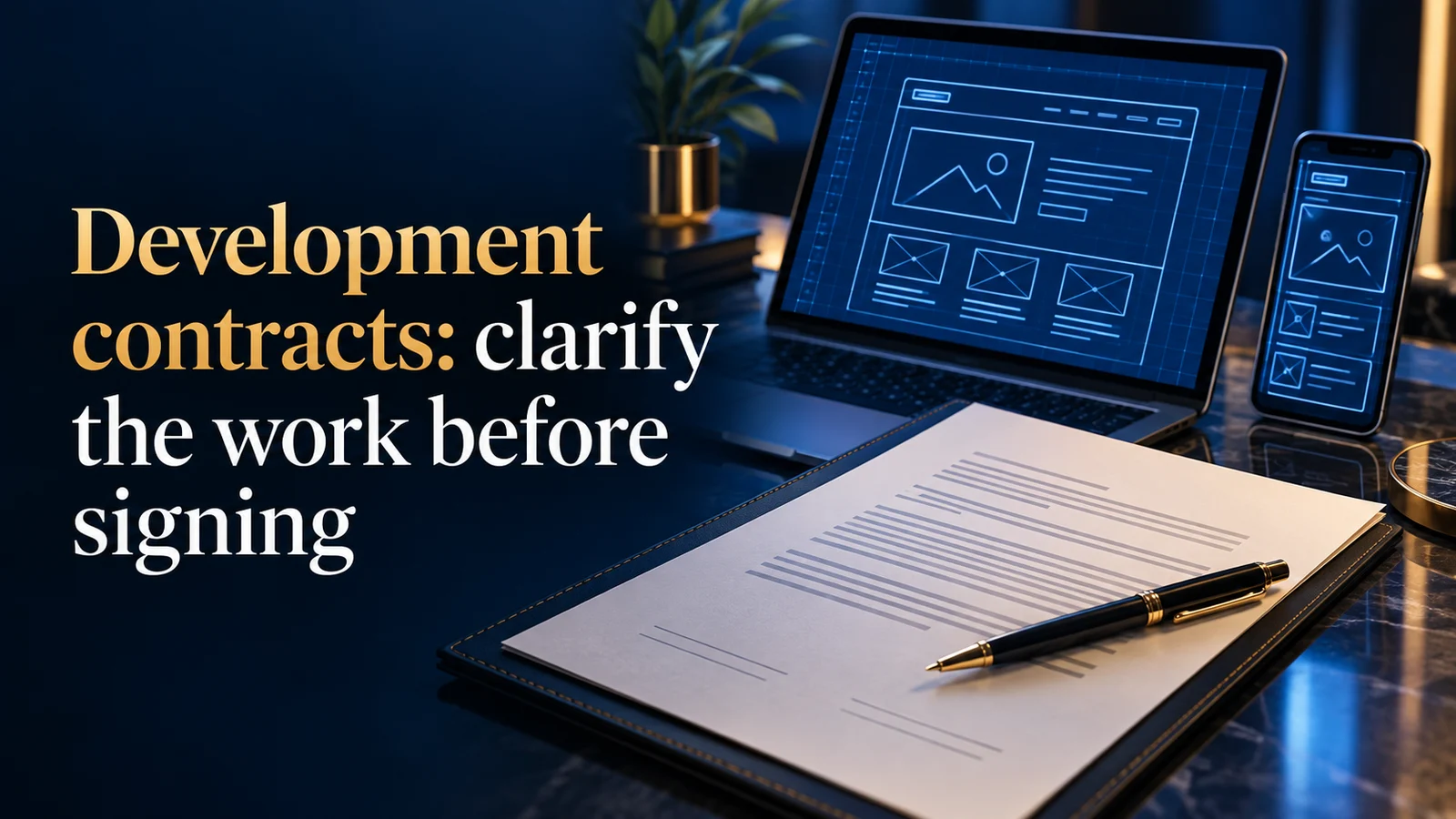 Development contracts: clarify the work before signing