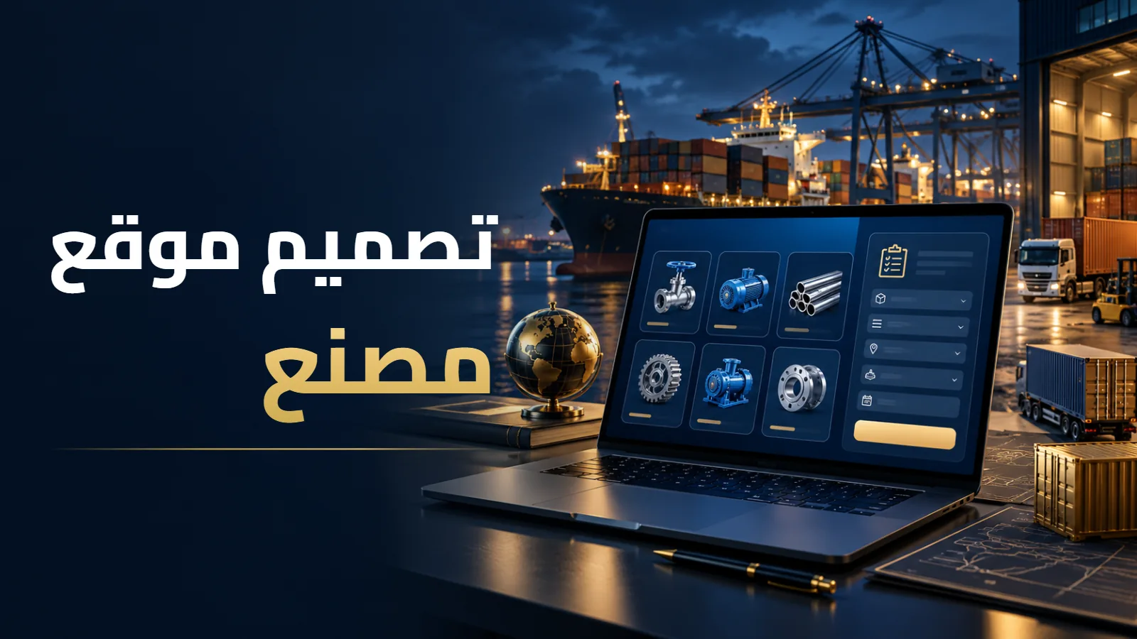 تصميم موقع مصنع