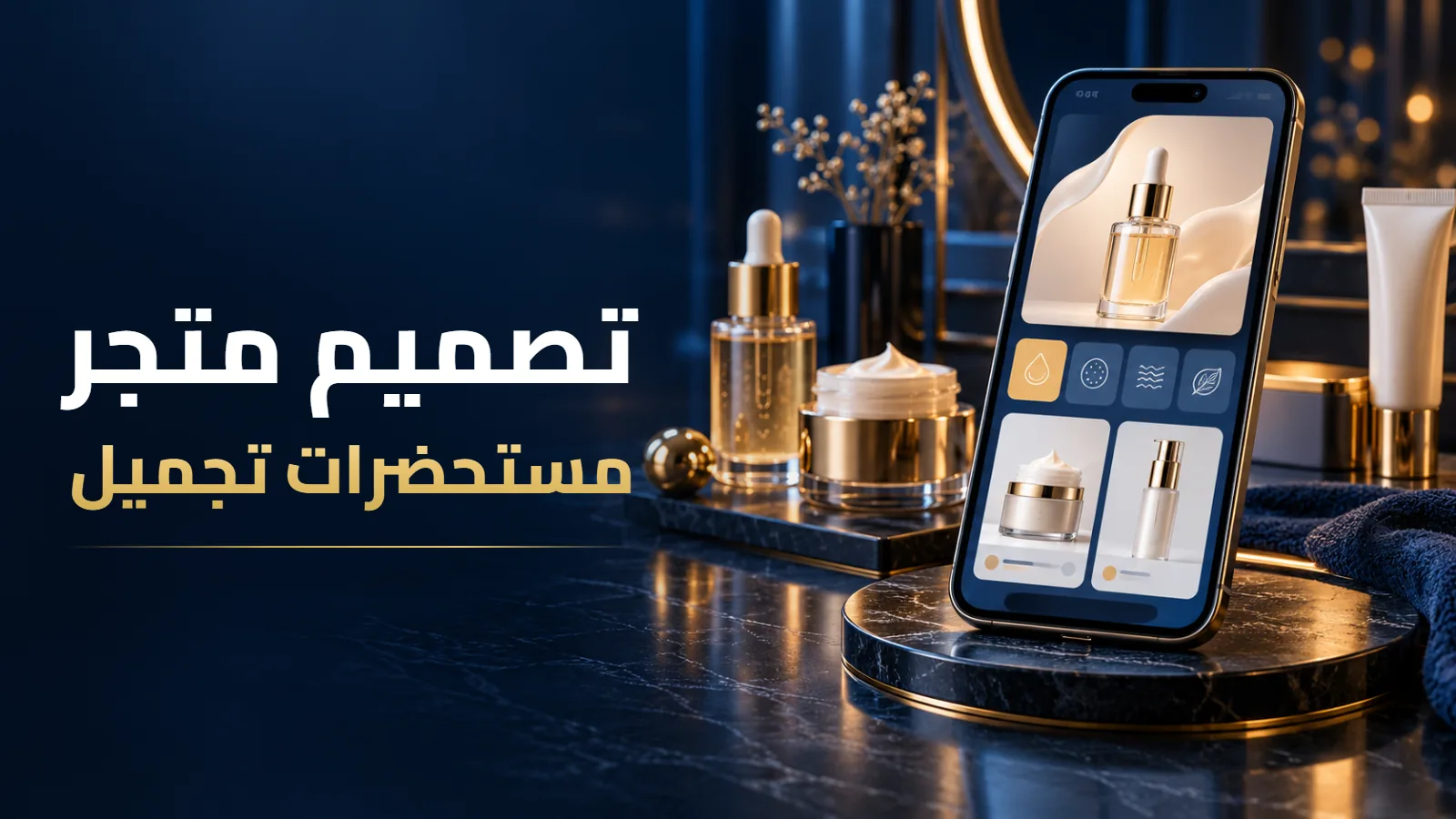 تصميم متجر مستحضرات تجميل وعناية: نوع البشرة والمكونات