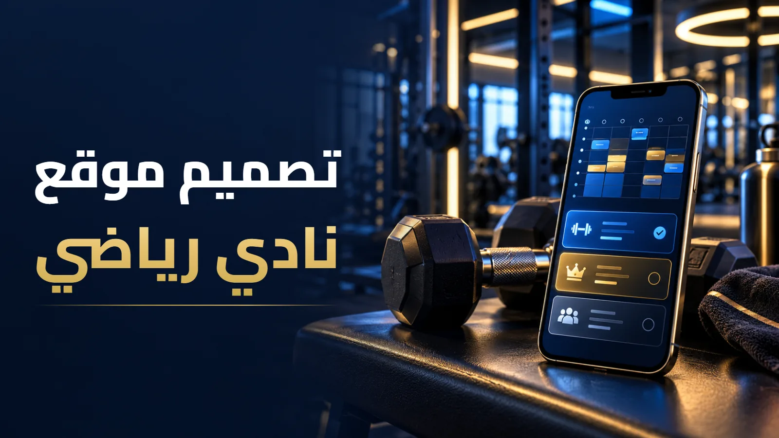 تصميم موقع نادي رياضي وجيم: الاشتراكات والجداول والحجز