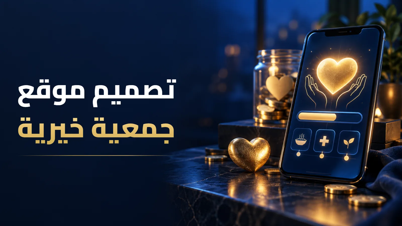 تصميم موقع جمعية خيرية: التبرع أونلاين والشفافية والمتطوعين