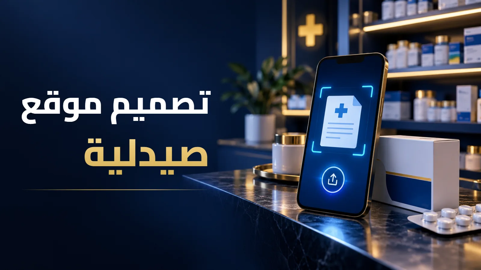 تصميم موقع صيدلية: المنتجات والروشتة والتوصيل