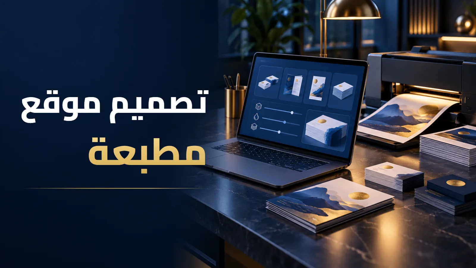 تصميم موقع مطبعة: الطلب أونلاين ورفع التصاميم والأسعار